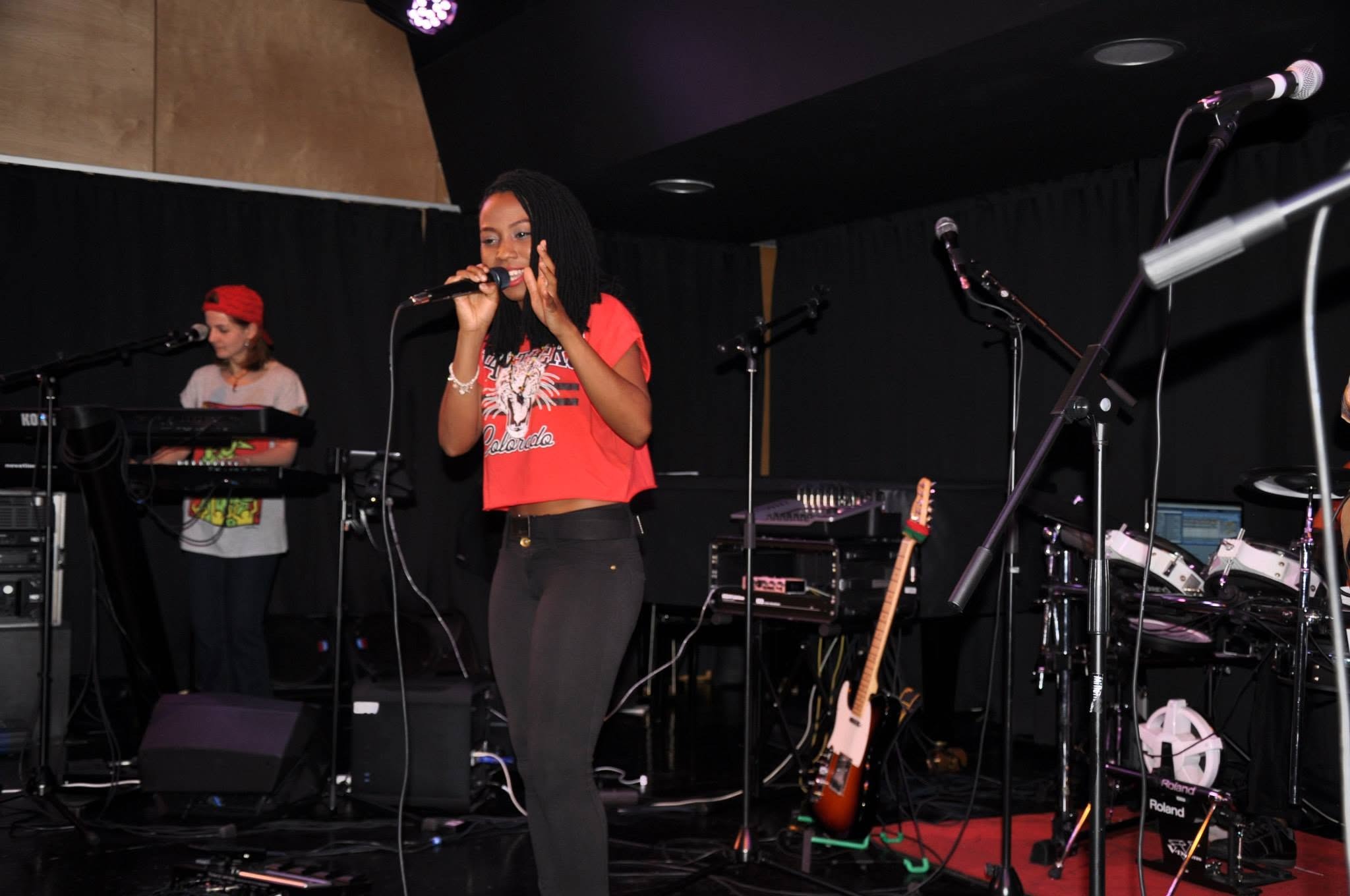 Shantel performing with SunJamma